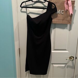 Likely Elegant Black One-Shoulder Dress Size 2